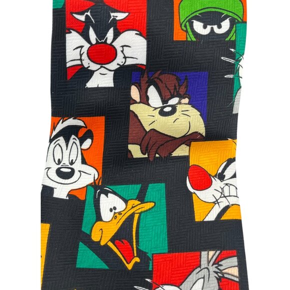Vintage Looney Tunes Character Tie 1998 Polyester 56" L 4" W - Picture 8 of 11